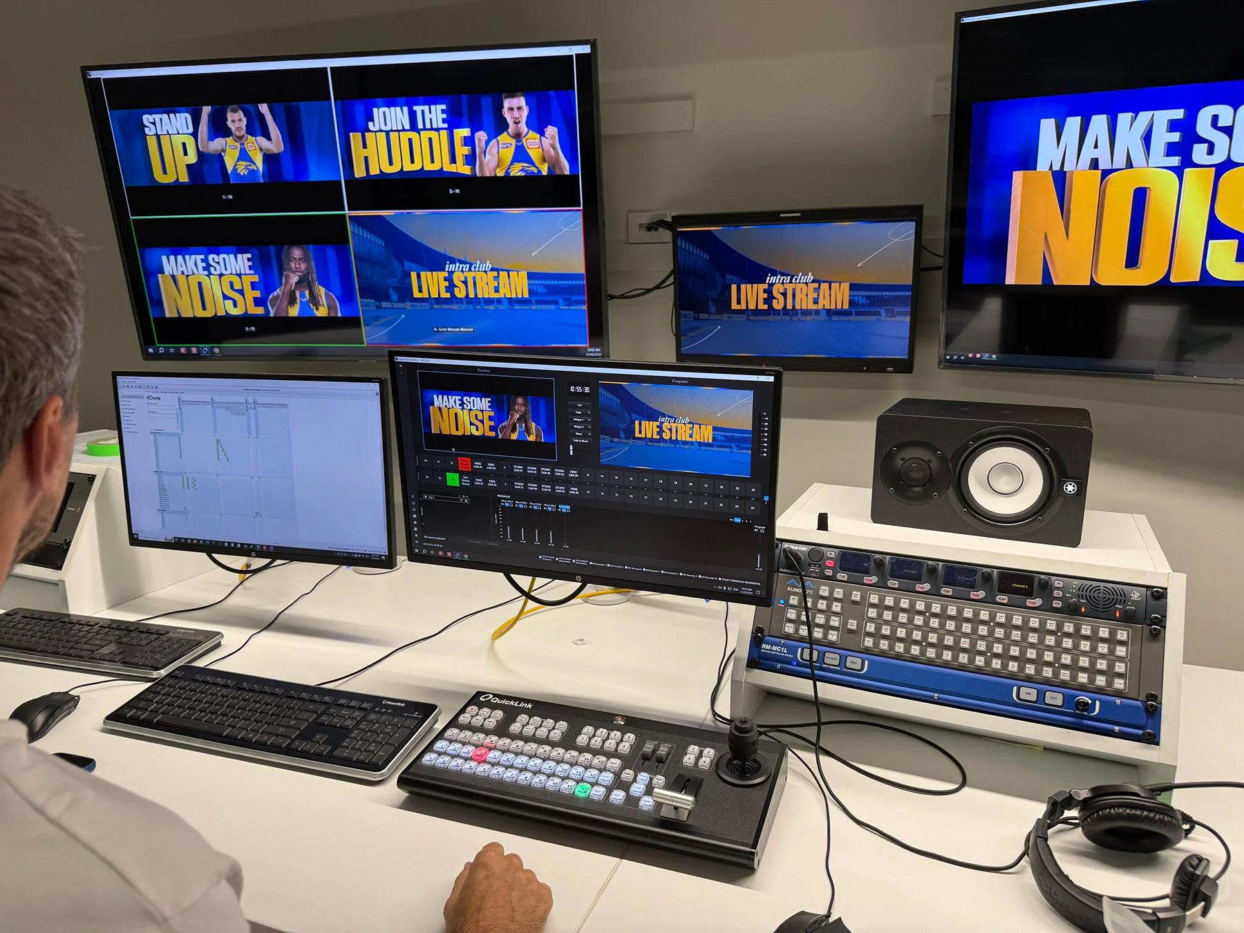 QuickLink StudioPro, Techtel and West Coast Eagles